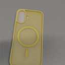 SUPFINE Magnetic for iPhone 16 Case (Compatible with MagSafe) (Military Grade Drop Protection) Slim Translucent Matte Shockproof with Anti-Fingerprint Phone Case,Buttercream Yellow