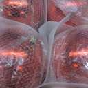 Vickerman 4" Red Shiny Ball Christmas Ornament, Shatterproof UV Resistant Plastic, Set of 6 for Christmas Tree Decor - Floral Wire for Reliable Hanging.