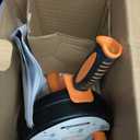 Drain Auger, Clog Remover with Drill Adapter, 25 Feet Flexible Plumbing Snake Use Manually or Powered for Kitchen, Bathroom and Shower Sink, Comes with Gloves (orange)