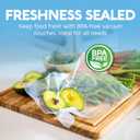Avid Armor Chamber Vacuum Sealer Bags Heavy Duty, BPA-Free, Pre-Cut Chamber Vacuum Bags for Food Preservation, Freezer Storage, Sous Vide and more, 250/Pack (11x10) Multi-Use Vacuum Bags