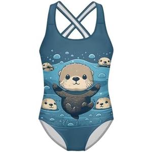 Ystardream Cute Swimsuits for Girls Bathing Suits with Soft & Quick-Dry Fabric Swimwear, 9-10