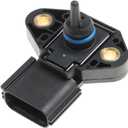 AUCELI Car 4-Pin Fuel Rail Injection Pressure Sensor, Exact Compatible with F150 F250 F350 F450 E150 E250 E350, Super Duty Escape Explorer Focus Taurus Mustang Expedition OEM#3F2E9G756AA