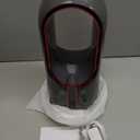 KONSIDEN Desk Fan Bladeless, 11.8 Inch Office Fan Small, Quiet, 3 Speed Adjustment, Touch Control, Easy to Clean, Desk Fans Small Quiet, Ideal for Office, Living Room, Bedroom (Gray/Dark Red)