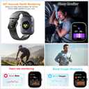 Smart Watch (Answer/Make Calls), 1.91"HD Smartwatch for Men Women Heart Rate/Sleep Monitor/Pedometer, 2026 New Fitness Watch with 113+ Sport Modes, Activity Tracker IP68 Waterproof for Android iOS