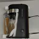 AEMEGO Iced Tea Maker, Brewing System with 2.5-quart Glass Pitcher, sliding strength selector, Stainless Steel Decoration, Reusable Filter (Black)