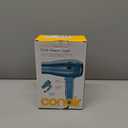Conair Cord-Keeper Dryer with Folding Handle and Retractable Cord, 1875W Travel Hair Dryer, Ionic Technology, Teal