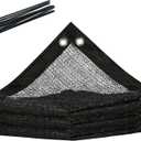 Royal Shade 4' x 2' Black Custom Size 90% Shade Cloth Dog Kennel Shade Mesh Tarp Sunblock with Grommets for Dog Kennel Cover, Fence Privacy Screen, Greenhouse, Chicken Coop & Pet Playpen
