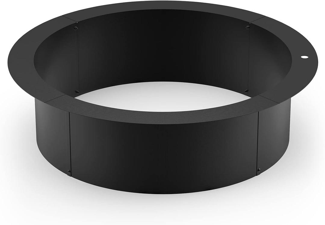 Stanbroil 30" Fire Pit Ring Insert for Wood Burning Fire Pit | 36" Outer Diameter, Heavy Duty Steel Liner, 2mm Thickness, Fits Above-Ground & In-Ground Fire Pits