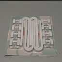 Vmaisi 8 Pack Baby Sliding Cabinet Locks - Adjustable U Shaped Child Safety Locks,Childproof Latches for Kitchen Bathroom Storage Cupboards Doors, Handles and Knobs White