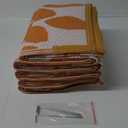 Anidaroel Outdoor Rugs 8x6 ft for Patios Clearance Waterproof, Reversible Tropical Plastic Straw Camping Mat Outside Rug, Large Outdoor Area Rug for RV, Deck, Balcony, Picnic(Orange)