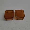 2pcs 3 inch Led Pod Lights Covers 3 inch Led Fog Lights Cover Cube Light Covers Dustproof Protective Covers for ATV Truck 3x3inch Square Led Work Light Bar Lens Cover Fog Lampshade(2PCS Amber Covers)