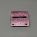 Rhinestone Self Sticky Note Holder Post it Note Dispenser Pop-Up Sticky Notes Dispenser 3 x 3 inch Post it Dispenser for Office Desk Accessories(Pink)