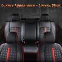 Carlimeki Leather Seat Covers Custom Fit for Tacoma Gen 3rd (2016-2023) Double & Crew Cab, for SR, SR5, Limited, TRD Pro, TRD Sport, TRD Off-Road, Trail Special Edition - Fully Covered