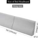 King Size Bed headboard Cushion Triangular Bed Wedge Pillow for Headboard Large Couch Back Support Pillow for Bed Sitting up Replacement, Beige