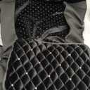 Hanaive Car Seat Cover Full Set Bling Women Velvet Auto Interior Covers Breathable Black Mesh Vehicle Seat Protector Universal Fit for Most of Sedan SUV Truck Minivan Airbag Compatible(Silver)