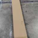 34x84 inch Glass Sliding Barn Door Slab with 6ft Hardware Kit Included, 5-Panel Frosted Glass, Spruce Wood Support DIY Dyeing, Easy Assembly