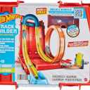 Hot Wheels Toy Car Set, Track Builder Unlimited Playset Fuel Can Stunt Box, 14 Component Parts & 1:64 Scale Vehicle