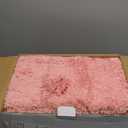 Bathroom Accessory SetBathroom Sets with Shower Curtain and Rugs, Non Slip Bathroom Rugs Super Absorbent, Pink Ombre Waterproof Shower Curtain with Hooks, Pink Bathroom Sets Complete for Home