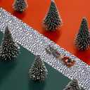 2 x 2 Pieces Christmas Village Accessories Christmas Village Street Mat Brick Road Decorations Snow Road Mat for Miniature Christmas Village Landscape Home Garden 4.7 x 78.74 Inch (Cobblestone Style)