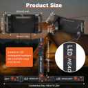 Lenporl 5 PCS Headlamp Holder Mounting Clip Buckle Headlight Flashlight Mount Stand for Slonik and Most Other 22mm -26mm LED Headlamps Flashlight Rechargeable with Headband(Not Include Head Lamp)