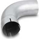 LCGP Exhaust 90 Degree Tube 4" OD,Exhaust Elbow 90 Degree 4" ID/OD Aluminized Steel Exhaust Pipe