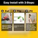Plastic Access Panel 14x14 inches with Spring Click Technology - No Tools Required - For Drywall, Ceiling and Wall - Access Door for Plumbing, HVAC and Other Holes or Openings (4)