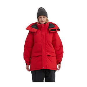 NOMADIKA Oversize Waterproof Ski Jacket Thick Snow Coats with Detachable Hood Winter Skiing Snowboard Jackets for Women Men