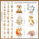 2 x Woodland Animal Hanging Garlands 8Pcs Woodland Creatures Theme Hanging Decorations Forest Animals Cutout Ceiling Wall Decor for Woodland Baby Shower Decorations Birthday Party Supplies