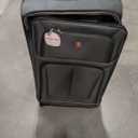 SwissGear Sion Softside Expandable Luggage – Large Checked Suitcase with 360 Degree Wheels & Retractable Handle – 29 Inch, Perfect for 7-9 Night Trips – Dark Gray