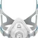 TMS Comfort Series Nasal CPAP Mask Full Face - Reusable CPAP Supplies - Covers Nose and Mouth - Includes Headgear, Frame, Elbows and Full Face Mask Cushion (Large)
