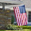 Bradford American Flag 2x4 ft Outdoor Embroidered US USA Flags Double Sided Heavy Duty, 24x48 inch American Flag with 2 Brass Grommets Outsides Insides Decoration