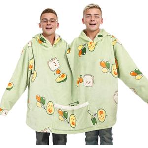 Couples Hoodies Pajamas Oversized Two Person Hoodie Couple Matching Onesies Flannel Blanket Clothes for Anniversary