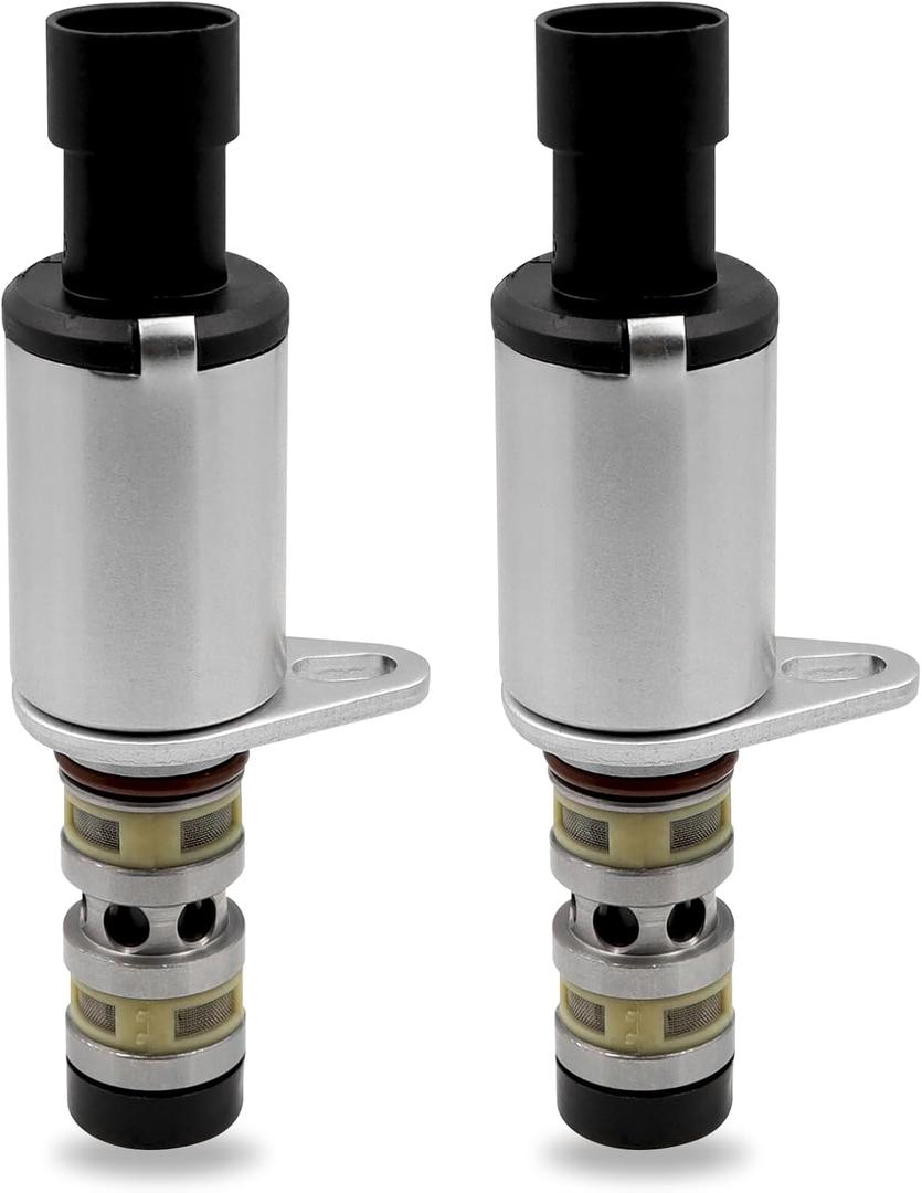 Camshaft Engine Oil Control Variable Valve Timing VVT Solenoid, Compatible with Chevy Aveo Cruze Sonic Trax for Astra for Pontiac G3 for Saturn, Replace# 12992408 55567050 918-006 (2PCS)