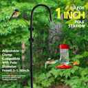 Metal Clamp-On Deck Hook for Bird Feeder,Accessory Hook for Backyard Feeding Stations, Bird House Holder Bracket,Bird Feeder Holder Bracket. (Style1, 2)