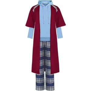 Fat Man Costume For Cosplay Hoodie Outfit Full Set Costume Plus Size For Halloween M