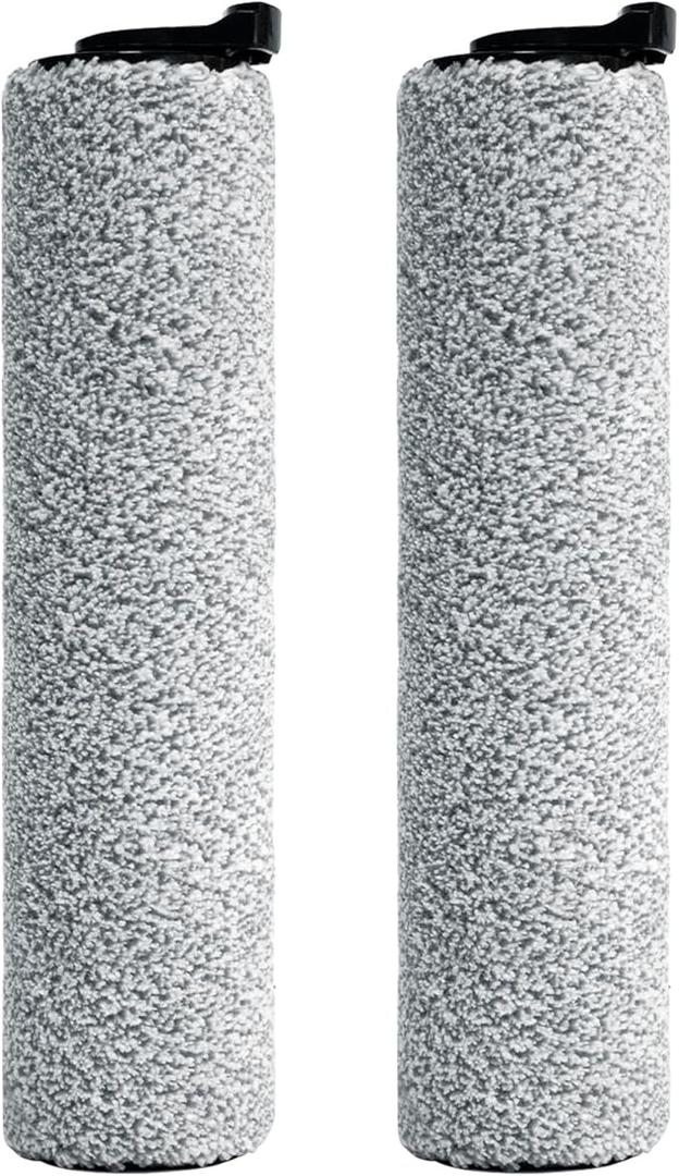 keluke Roller Brush Replacement Compatible with Tineco iFloor 3,Floor One S3, iFloor 2 Cordless Vacuum Cleaner, Replacement Parts Include 2 Brush Rollers