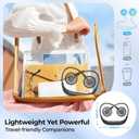 AMACOOL 2600mAh Portable Neck Fan, Wearable Hands-Free Battery Operated with Ultra Quite & Strong Wind, 360 Adjustable Personal Fan Gifts for Hot Flashes Cruise Travel Outdoor Sports 2026-Black