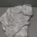 White Marble Round Fitted Tablecloth Stone Texture Washable Table Cover for Kitchen Dining Party 40-44 inch