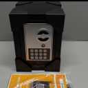 Yuanshikj Electronic Deluxe Digital Security Safe Box Key Keypad Lock Home Office Hotel Business Jewelry Cash Use Storage money (BLACK)