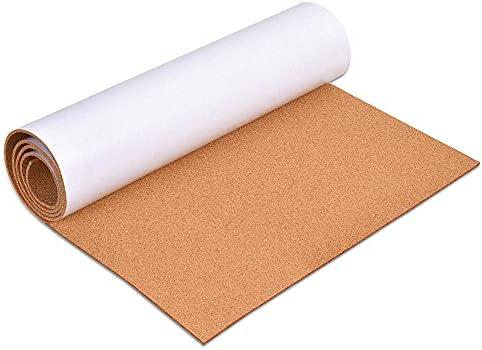 3mm Self-Adhesive Cork Board Roll, 1/8" Thick Cork Boards for Walls, Approx. 48"x72" Cork Board Roll for Office, Home, School(120 * 180,Y)