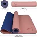 Gruper Yoga Mat Non Slip, Eco Friendly Fitness Exercise Mat with Carrying Strap,Pro Yoga Mats for Women,Workout Mats for Home, Pilates and Floor Exercises