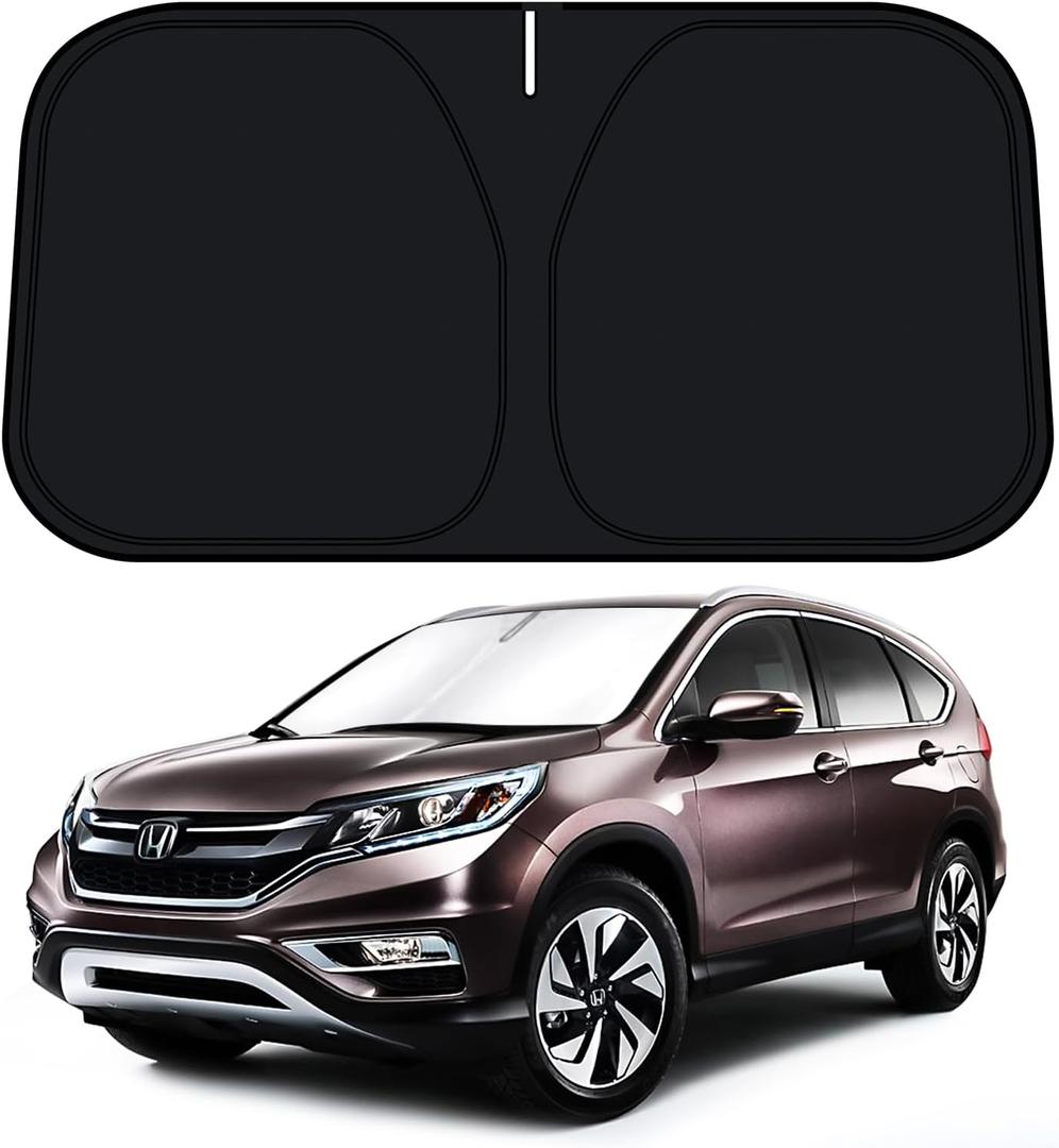 D-Lumina Windshield Sun Shade for Honda CR-V 2012-2016 CRV Accessories, Front Window Sunshade Sun Visor Protector Block UV Rays Heat, Foldable 2 Layers 210T Material