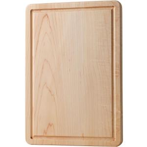 Wood Cutting Board for Kitchen - Food-Safe, Non-Slip, Sustainably Sourced Maple Wood (Medium) 18"L x 12"W