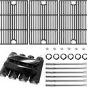 Replacement Parts for Nexgrill Deluxe 6-Burner 720-0896B, 720-0896E, 720-0896C, Cast Iron Grill Grates, Heat Plates, Burners and Igniters for Nexgrill Replacement Parts 6 Burner 720-0896B