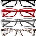 Gaoye 1.0 Multi Pack Reading Glasses - Blue Light Blocking Lenses, TR90 Frames, UV400 - Eyeglasses with Clear Vision