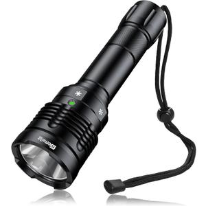 Dive Light, 2000 Lumen Waterproof Flashlight with 5 Modes, Underwater Flashlight with Battery Power Indicator (GN-T45)