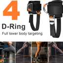 Upgrade Ankle Straps for Cable Machine (Pair), Comfortable Padded Neoprene Preventing Skin Chafing, Adjustable Ankle Cuffs Gym for Glute Kickbacks, Leg Extensions, Lift The Butt and Tone Legs for Women & Men