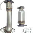 Rear Catalytic Converter Compatible with Honda Accord 2008-2012, Acura Tsx 2009-2013 2.4L (EPA Compliant)