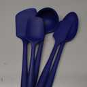 GIR 5-Piece Silicone Kitchen Utensils Set, Non-Toxic Cooking Utensils for Cooking and Baking, Heat Resistant, Food Grade, Dishwasher Safe Rubber Spatula, Ladle, Spoon - Royal Blue