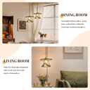Glass Pendant Light Retro Hanging Lighting Plug in Stairway7.87 Swag Light Artistry Cord Hung Light Fixtures Amber Ceiling Hanging Light for Dining Room Entryway Hallway Old House, medium